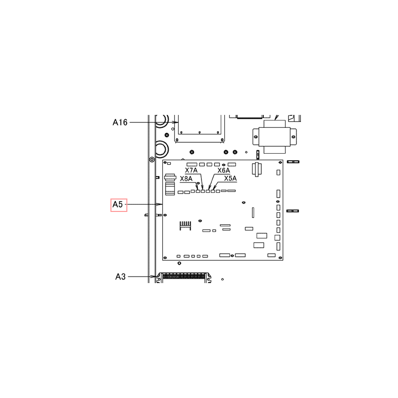 H_PLATINE 2P490341 24B DAIKIN Ref: 5021005