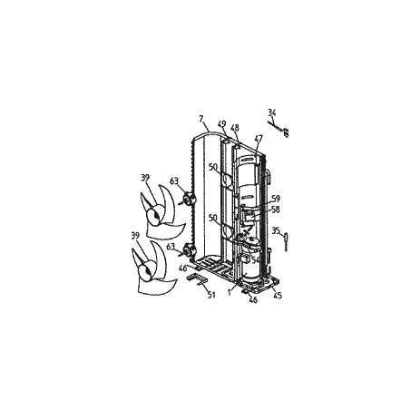 hélice daikin MKS MXS AMX AZQS EBHQ EBLQ EDHQ EDLQ ERHQ ERLQ ERQ ERRQ ERSQ ERX EWAQ EWYQ RBLQ RDLQ RKS RMXS RRHQ RRLQ RXS RXYS