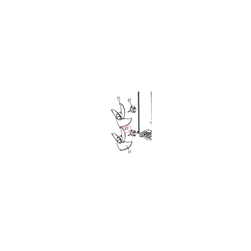 MOTEUR VENTIL 70W + SILENT BLOCS DAIKIN Ref: 5017652