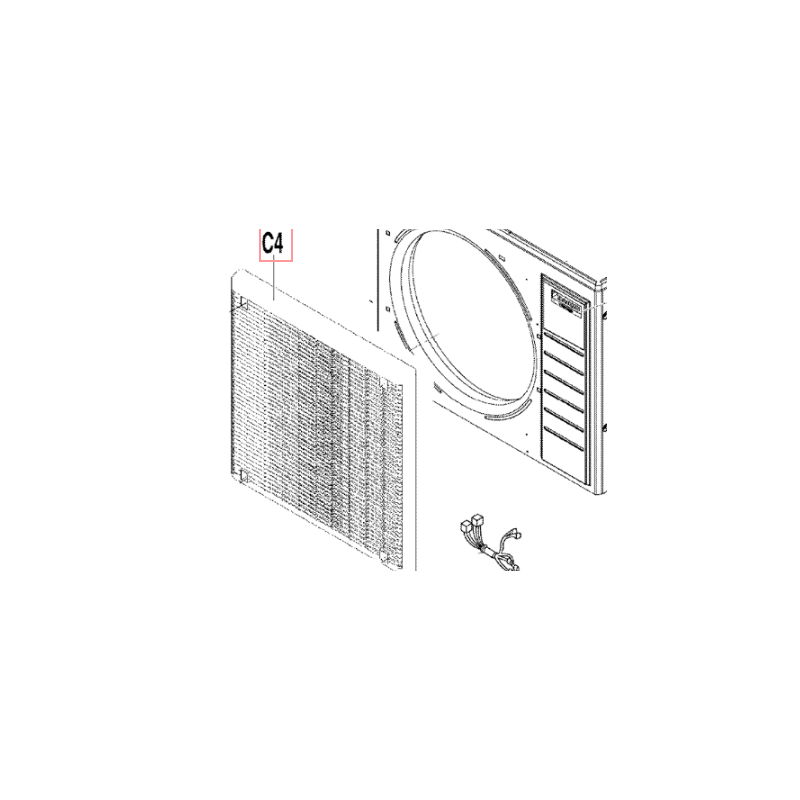 GRILLE DE DECHARGE 1P555939 1 DAIKIN Ref: 5024127