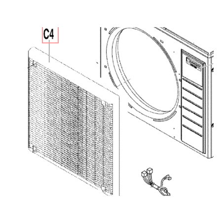 GRILLE DE DECHARGE 1P555939 1 DAIKIN Ref: 5024127
