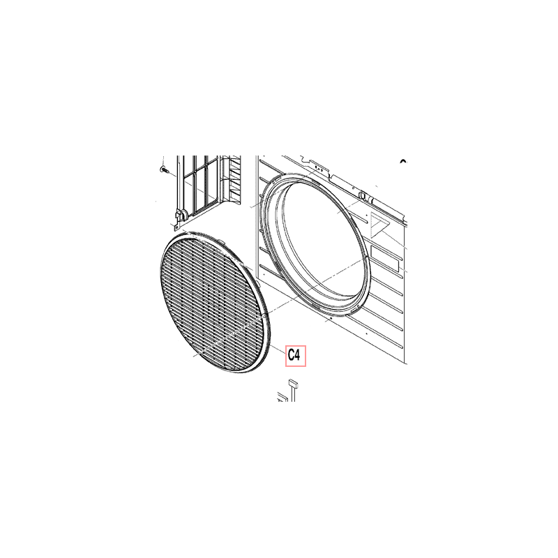 GRILLE DE REFOULEMENT 3P439856 1 DAIKIN Ref: 5017578