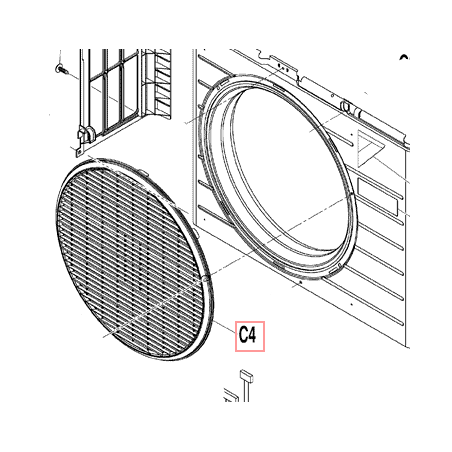 GRILLE DE REFOULEMENT 3P439856 1 DAIKIN Ref: 5017578