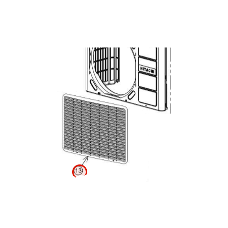 GRILLE GROUPE EXTERIEUR Réf: PMRACX10CY911