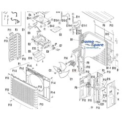 MOTEUR DE VENTILATION  ARW34M8P50DA DAIKIN Ref: 157171J