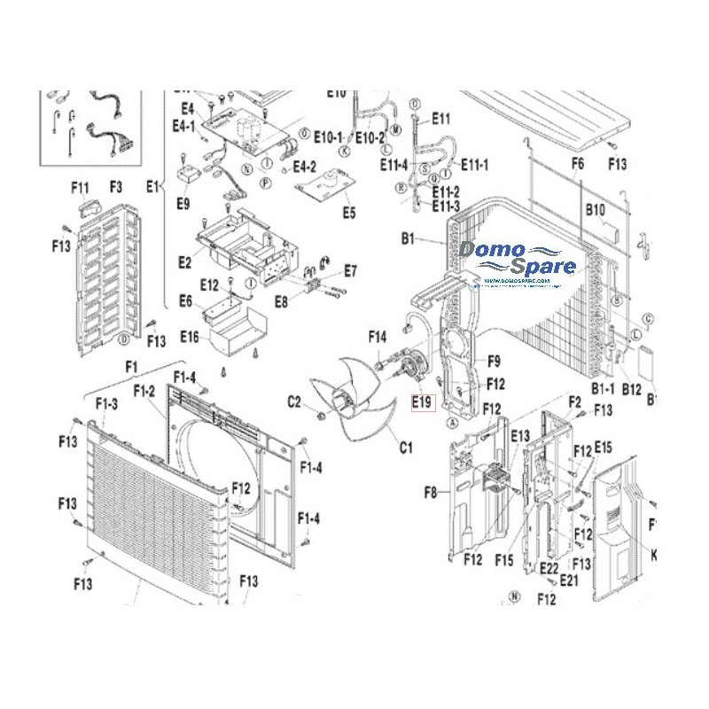 MOTEUR DE VENTILATION  ARW34M8P50DA DAIKIN Ref: 157171J