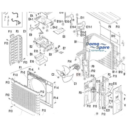 MOTEUR DE VENTILATION  ARW34M8P50DA DAIKIN Ref: 157171J