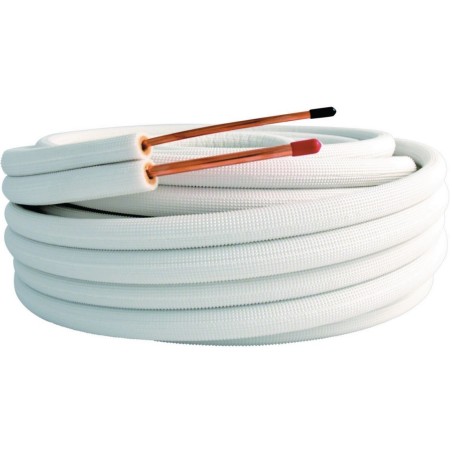 Tube frigorifique isolée double 3/8-5/8 réf:CU385820ml