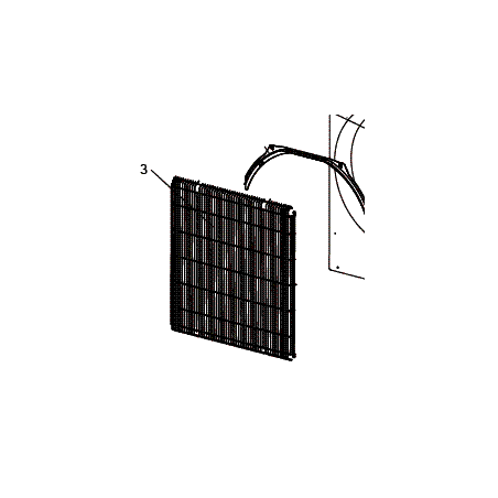 GRILLE GROUPE EXTERIEURE MITSUBISHI ELECTRIC Réf: M21EA5521
