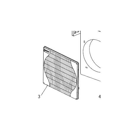 GRILLE GROUPE EXTERIEURE MITSUBISHI ELECTRIC Réf: R01E33691