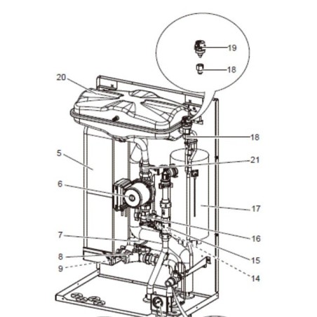 CIRCULATEUR DE CHAUFFAGE  MITSUBISHI Réf:S70C07355