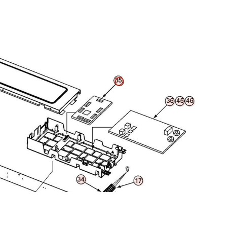 PLATINE PWB MAIN HITACHI Réf:PMRAM53QH5S01