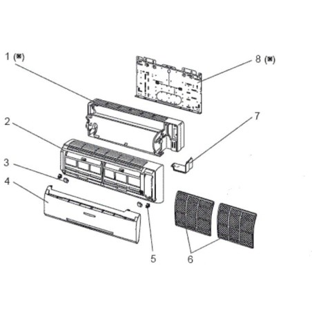 FILTRE A AIR MITSUBISHI Réf: E12763100