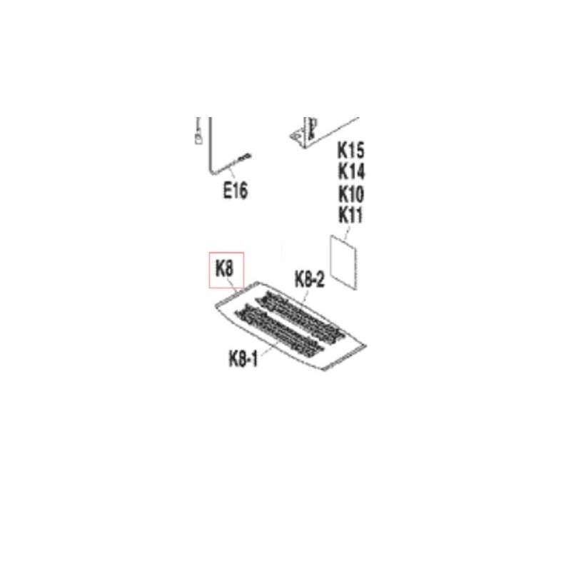 FILTRE DESODORISANT 4P0087974 8 DAIKIN Ref: 156890J