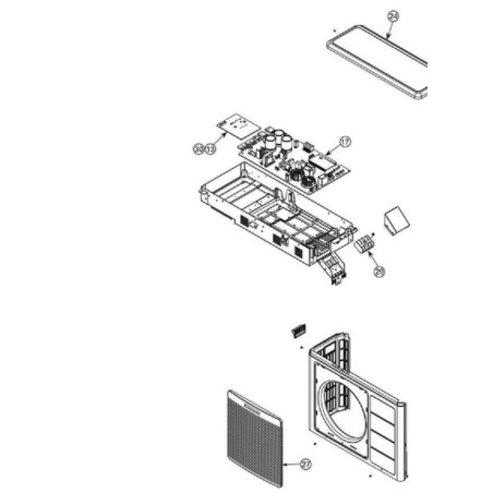 CARTE PWB HITACHI Réf: PMRAW25NH2AS01