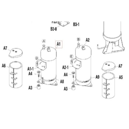 COMPRESSEUR SCROLL DAIKIN Réf:1893560