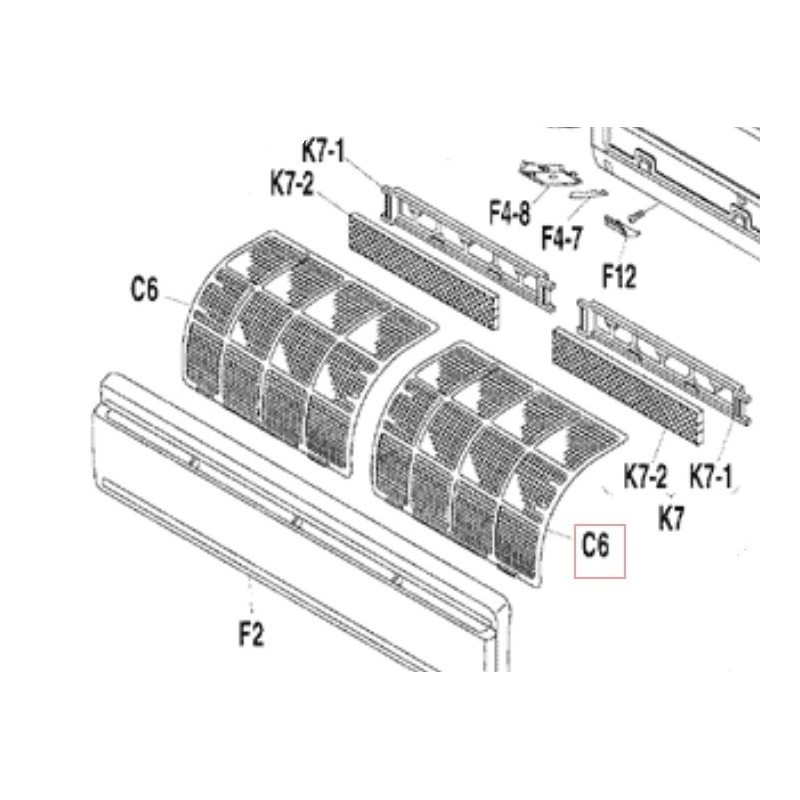 FILTRE A AIR FTKS20 35DV DAIKIN Ref: 1590568