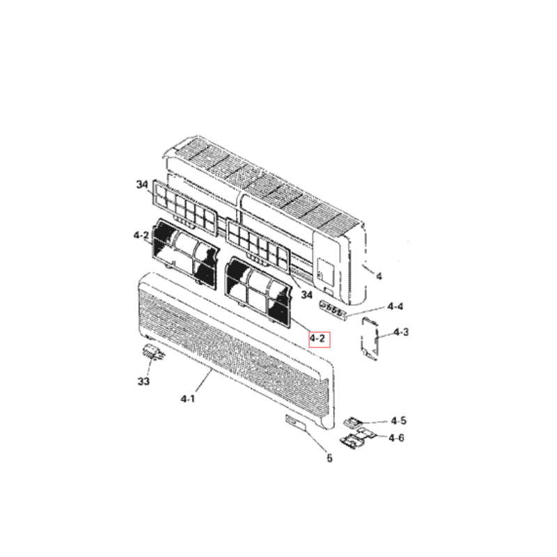 FILTRE A AIR DAIKIN Réf:0656225