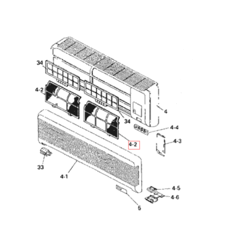 FILTRE A AIR DAIKIN Réf:0656225
