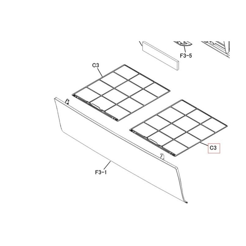 FILTRE A AIR 1P403227 1 DAIKIN Ref: 5016534