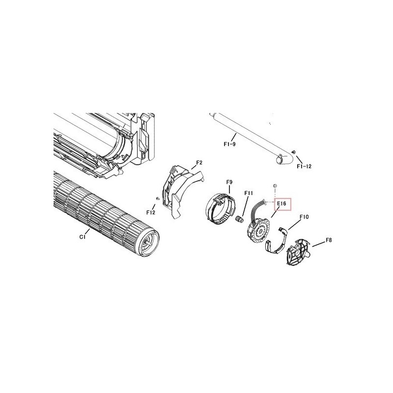MOTEUR VENTIL STATOR M1F 1P303702 7 DAIKIN Ref: 6024918
