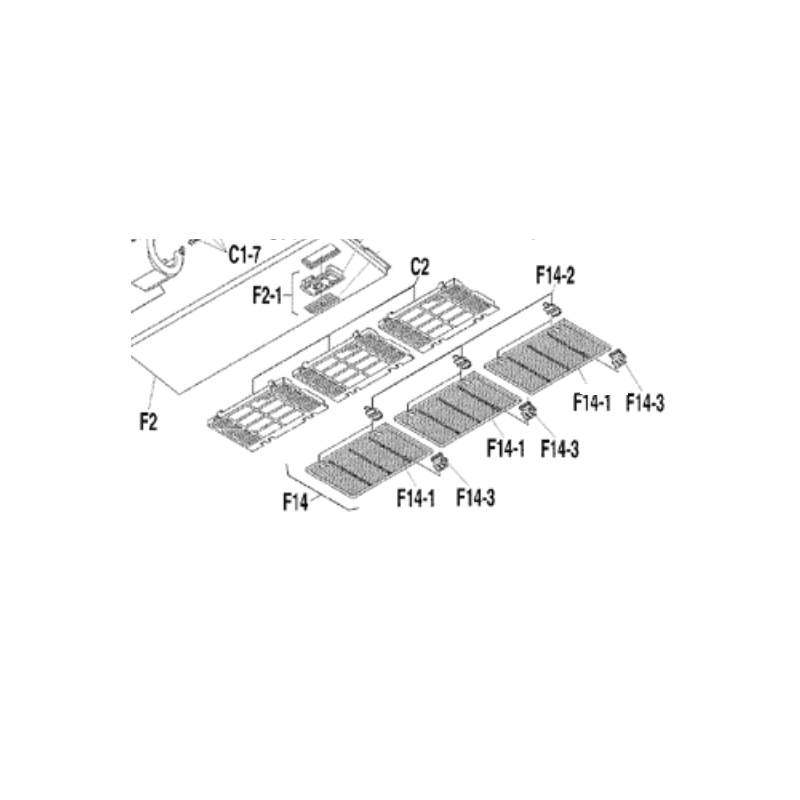 FILTRE A AIR FH35 60BJ DAIKIN Ref: 1245356
