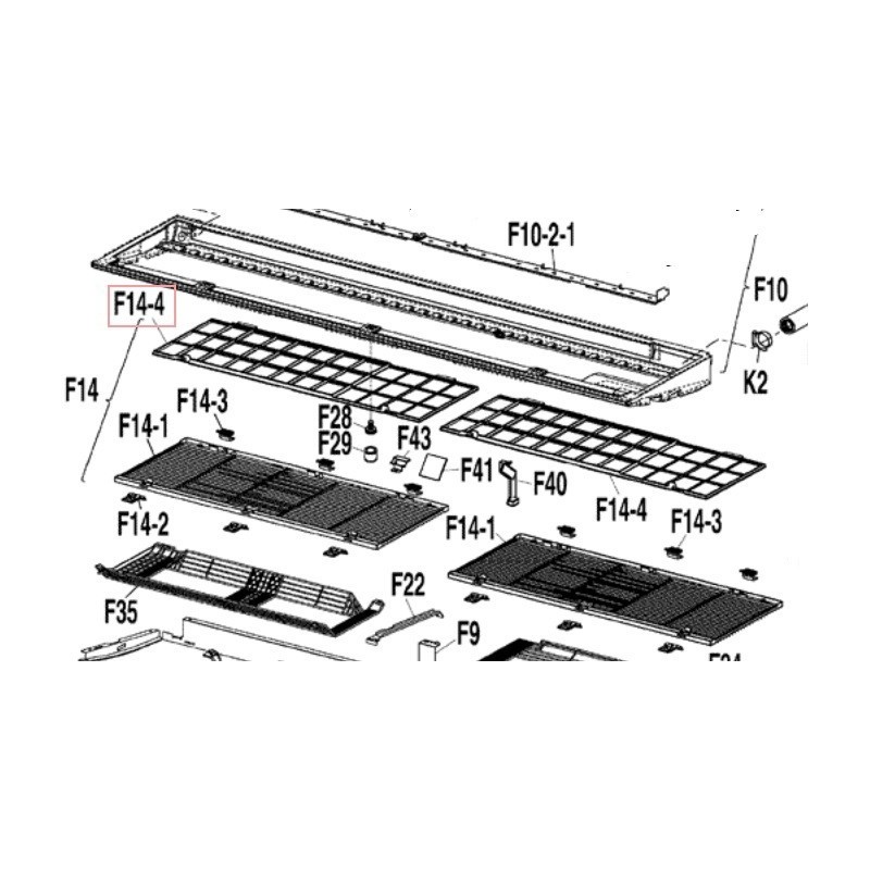 FILTRE A AIR 3P260079 1 DAIKIN Ref: 1964309