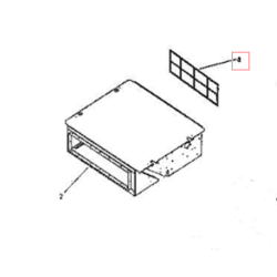 FILTRE AIR  FXDQ20 25M FDBQ25B DAIKIN Ref: 300230P