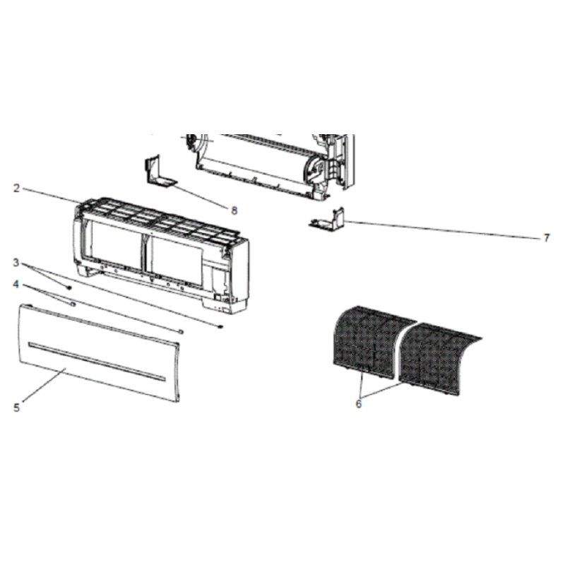 FILTRE MITSUBISHI Réf:E12W74100