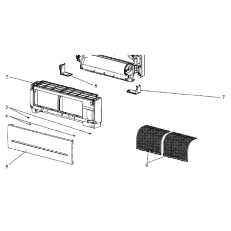 FILTRE MITSUBISHI Réf:E12W74100