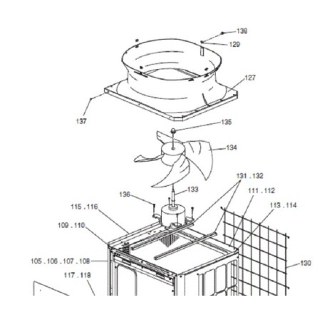 MOTEUR VENTILATEUR MITSUBISHI Réf:E27981301