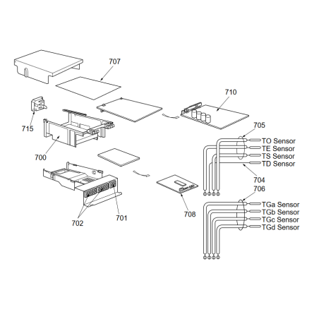 PLATINE DE REGULATION TOSHIBA Réf:4316V278