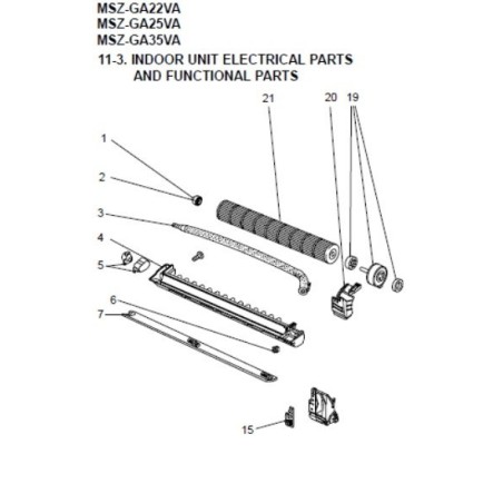 VOLET HORIZONTAL MITSUBISHI Réf:E22913040
