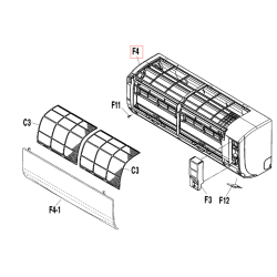 H_GRILLE AVANT  1P538148 1 DAIKIN Ref: 5022185