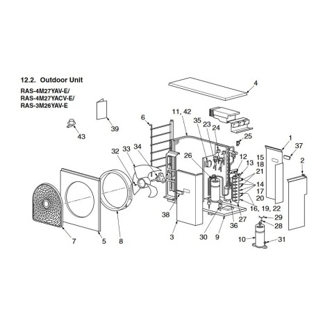 MOTEUR DE VENTILATION TOSHIBA Réf:4302C097