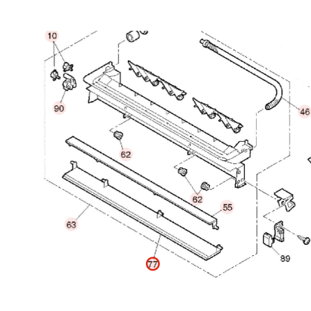 VOLET BAS DE CONSOLE HITACHI Réf: RAF50FX8927
