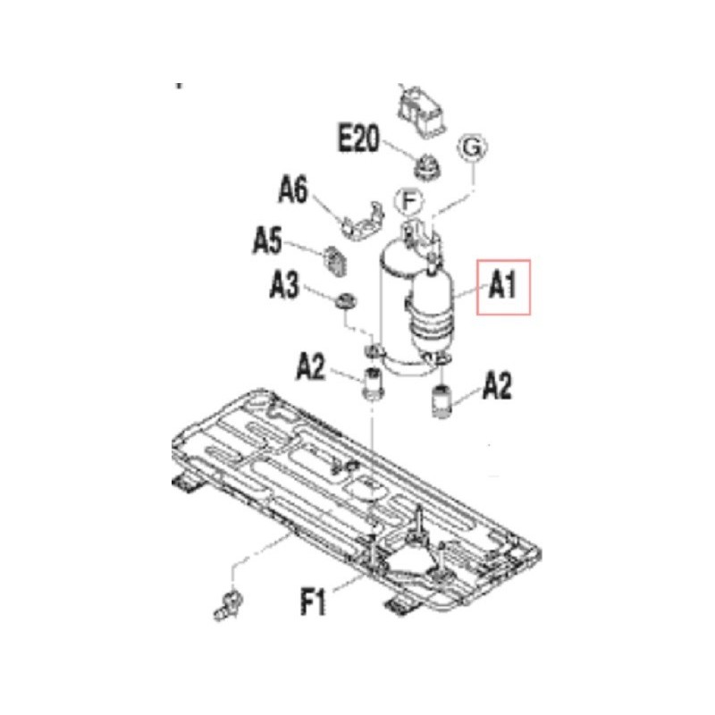 COMPRESSEUR 2YC36BXD C DAIKIN Ref: 1684728