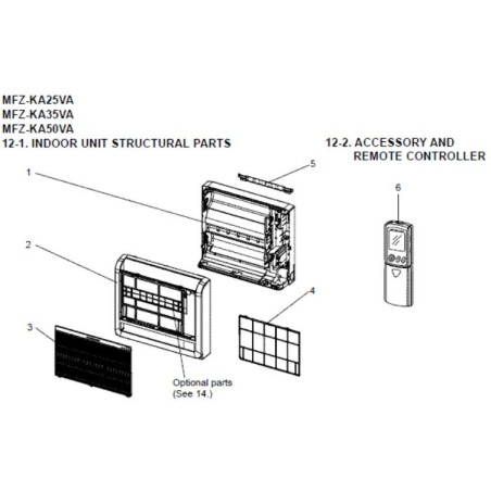 FILTRE CATCHIN AIR MITSUBISHI Réf:M21EAZ100