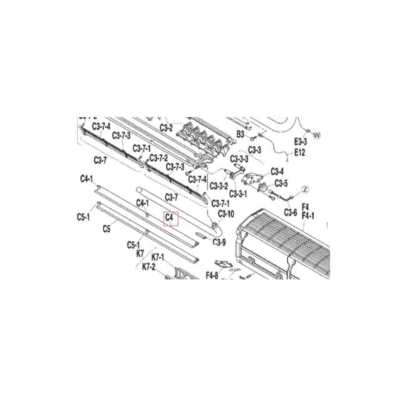 VOLET HAUT FTKS35DVMW DAIKIN Ref: 159063J
