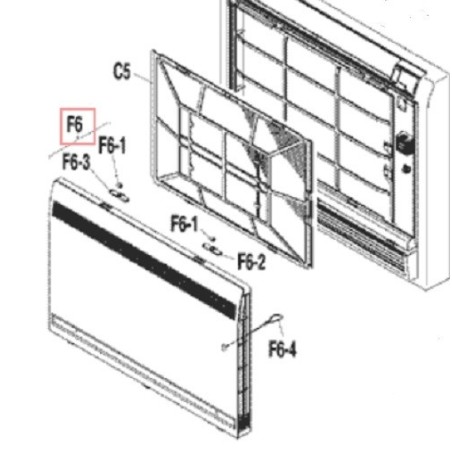 GRILLE ENSEMBLE  1P191178 1 DAIKIN Ref: 1767926