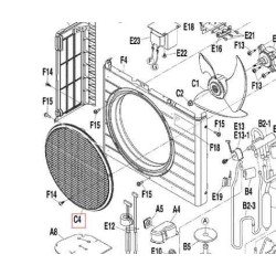 GRILLE DE REFOULEMENT 1P290383 1 DAIKIN Ref: 5008215 2