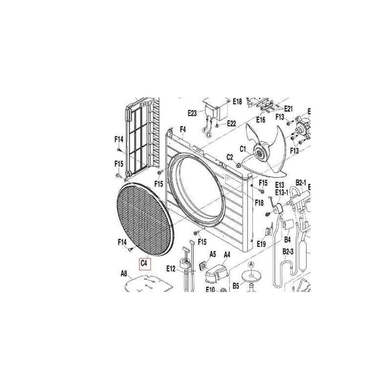 GRILLE DE REFOULEMENT 1P290383 1 DAIKIN Ref: 5008215