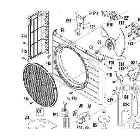 GRILLE DE REFOULEMENT 1P290383 1 DAIKIN Ref: 5008215