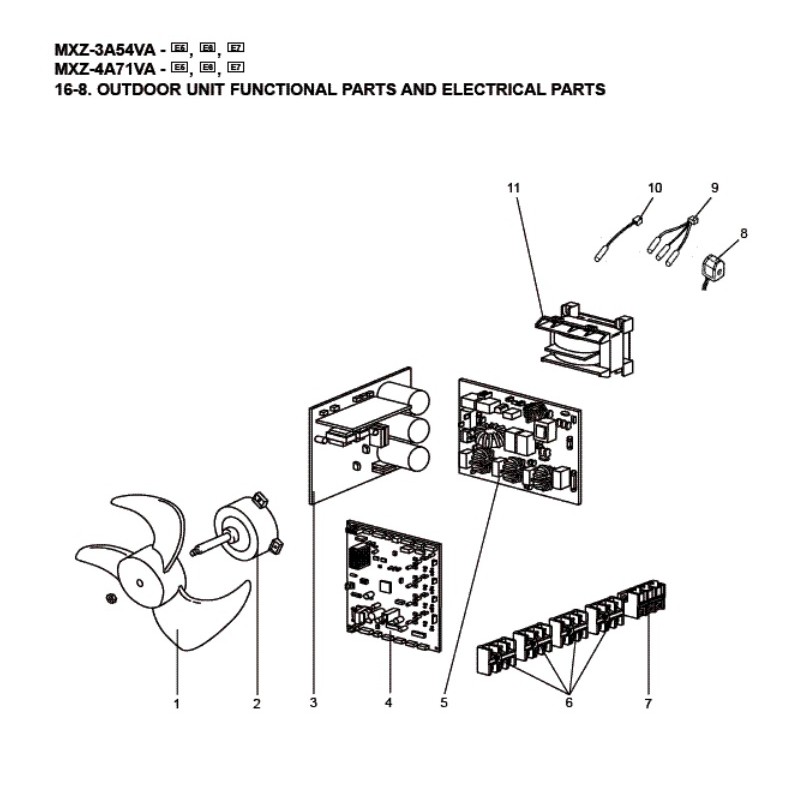 PLATINE DE REGULATION PCB MITSUBISHI Réf:E22D37450