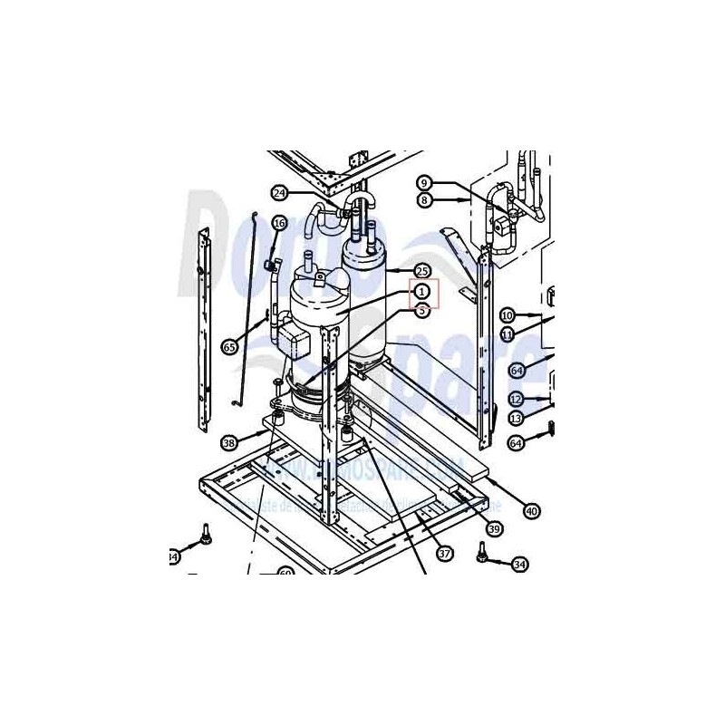 COMPRESSEUR JT45GJVD@B2 DAIKIN Ref: 5002026