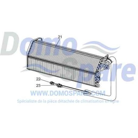 ECHANGEUR UNITE INTERIEURE MITSUBISHI Réf:E12H17620
