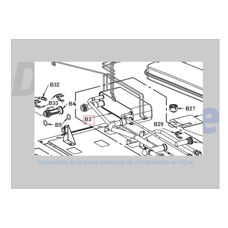 ECHANGEUR DE CHALEUR 11KW DAIKIN Ref: 5013637