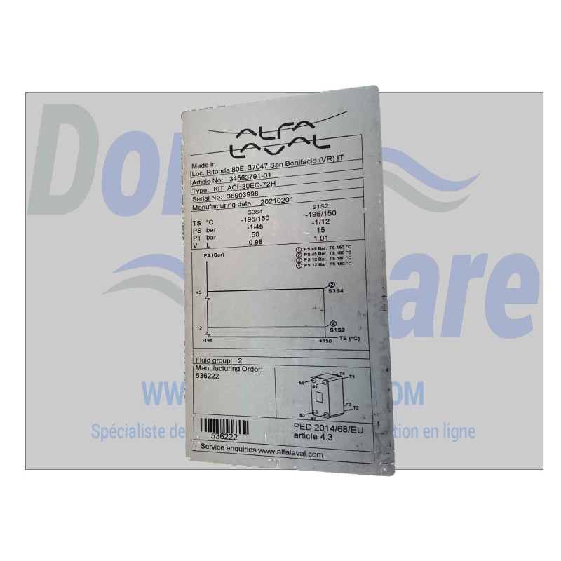 ECHANGEUR DE CHALEUR 11KW DAIKIN Ref: 5013637
