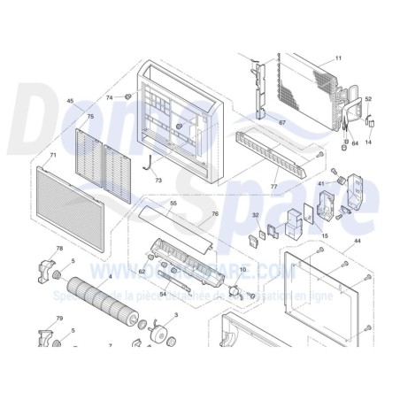 PLATINE  DE CONTROLE THERMOSEME Réf :TIB25A901