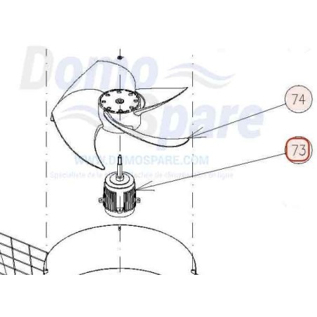 moteur de ventilation HITACHI Réf:P28768